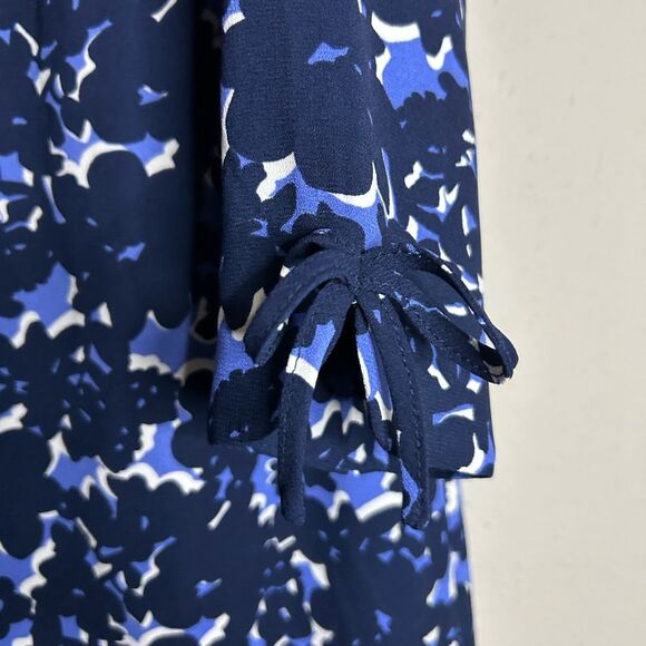 Talbots Floral Print Crepe Shift Dress Size 8 - Picture 10 of 14